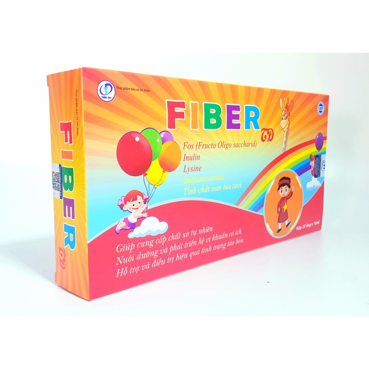 FIBER - Cung Cấp Chất Xơ Tự Nhiên Cho Cơ Thể, Hỗ Trợ Điều Trị Tình Trạng Táo Bón, Đầy Bụng, Chướng Bụng, Khó Tiêu, Rối Loạn Chức Năng Tiêu Hóa ( Hộp 20 ống x 10ml)