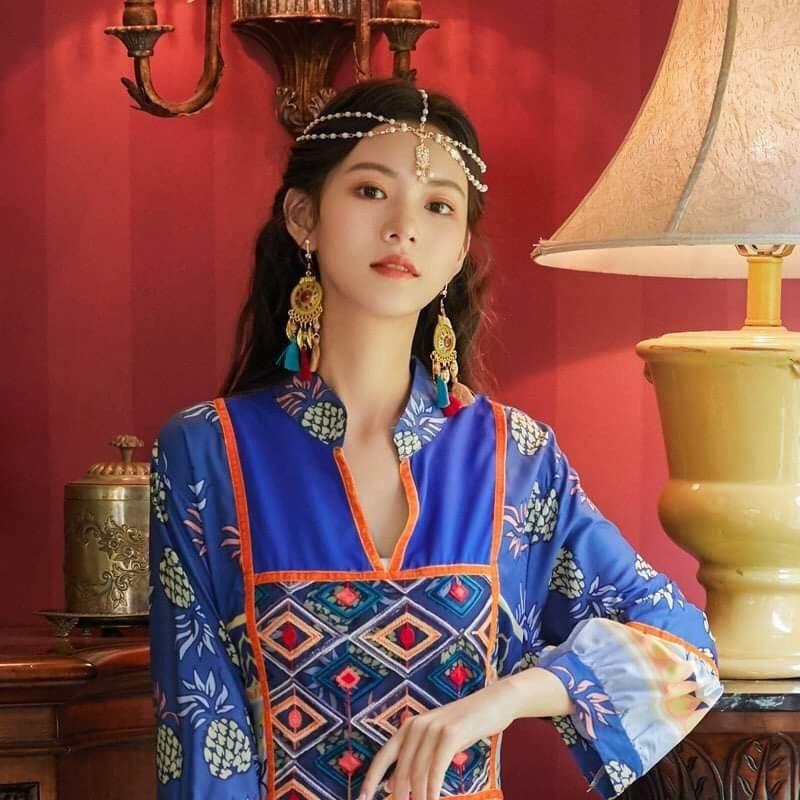 Vòng trang sức đầu headchain hợp kim phối đá