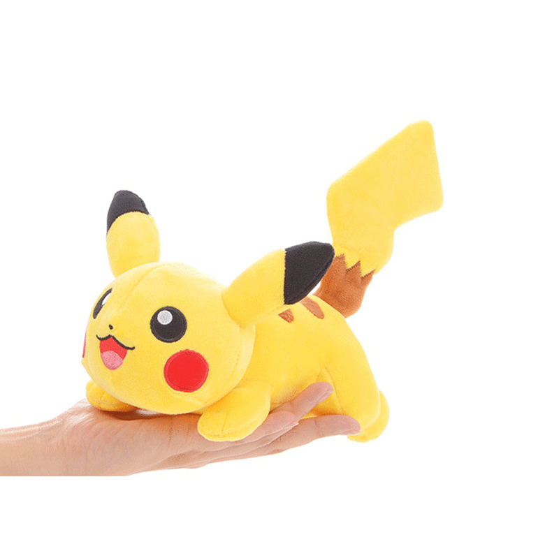 Gấu Bông Pikachu Nằm Mềm Mịn Siêu Dễ Thương (25cm---&gt;90cm) Gối Ôm Pikachu Cute Đáng Yêu Cao Cấp, Vải Miniso 4 Chiều Mềm Êm An Toàn Cho Trẻ Nhỏ