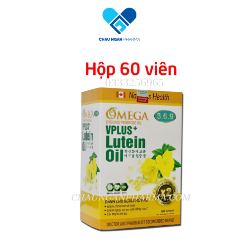 OMEGA 3,6,9 Evening Primrose oil Vplus+ Lutein Hộp 60 viên