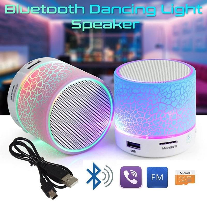 Loa Bluetooth không dây mini có đèn LED cao cấp