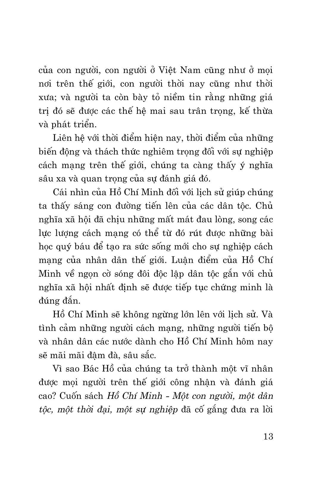 Hồ Chí Minh - Quá Khứ, Hiện Tại Và Tương Lai