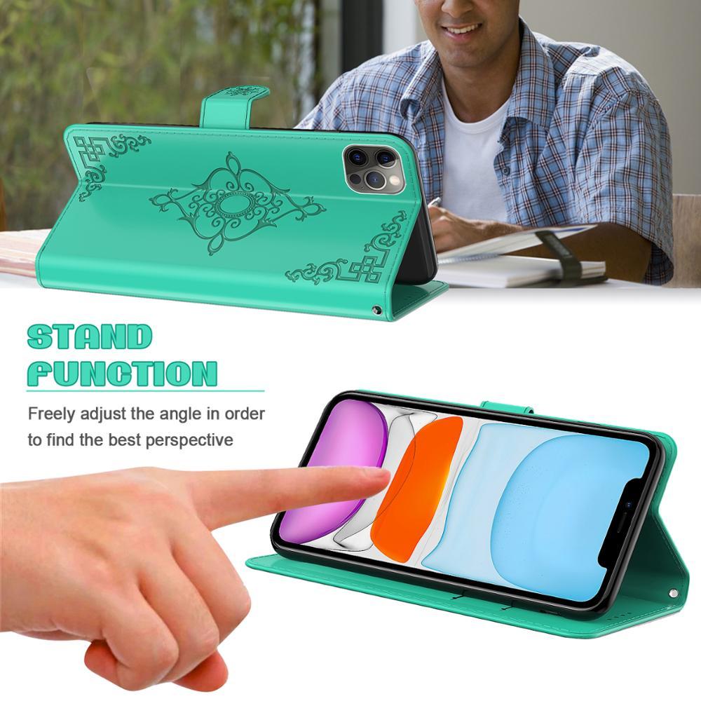 Bao da điện thoại PU có ngăn đựng ví cho Samsung Galaxy S20FE S20 Ultra S10 S10E S9 S8 Plus S7 edge