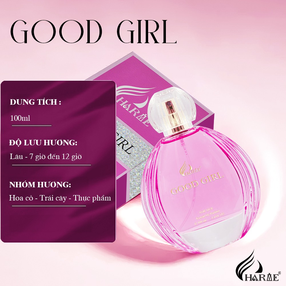 Nước Hoa Nữ CHARME GOOD GIRL 100ml Lưu Hương Lâu Gợi Cảm, Quyến Rũ_Nước Hoa Chính Hãng