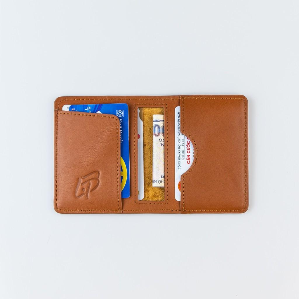 Ví da nam mini cardholder - Da bò thật cao cấp