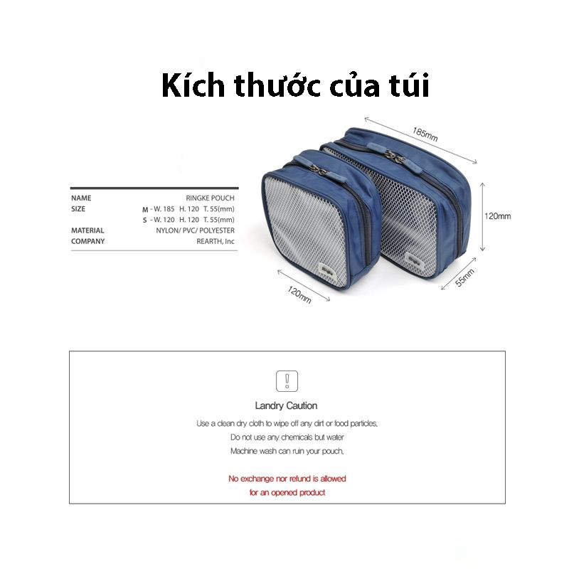 Túi phụ kiện RINGKE Pouch đựng đồ cá nhân 5 ngăn kháng nước