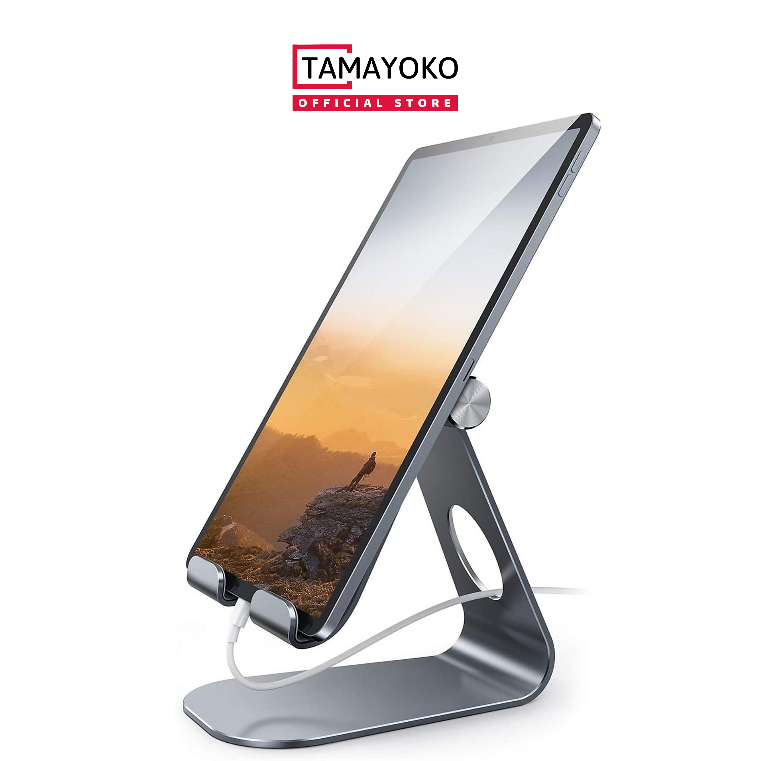 Giá Đỡ Để Bàn Cho iPad, Máy Tính Bảng, Điện Thoại Chất Liệu Hợp Kim Nhôm Cao Cấp Model T004- Hàng Chính Hãng Tamayoko