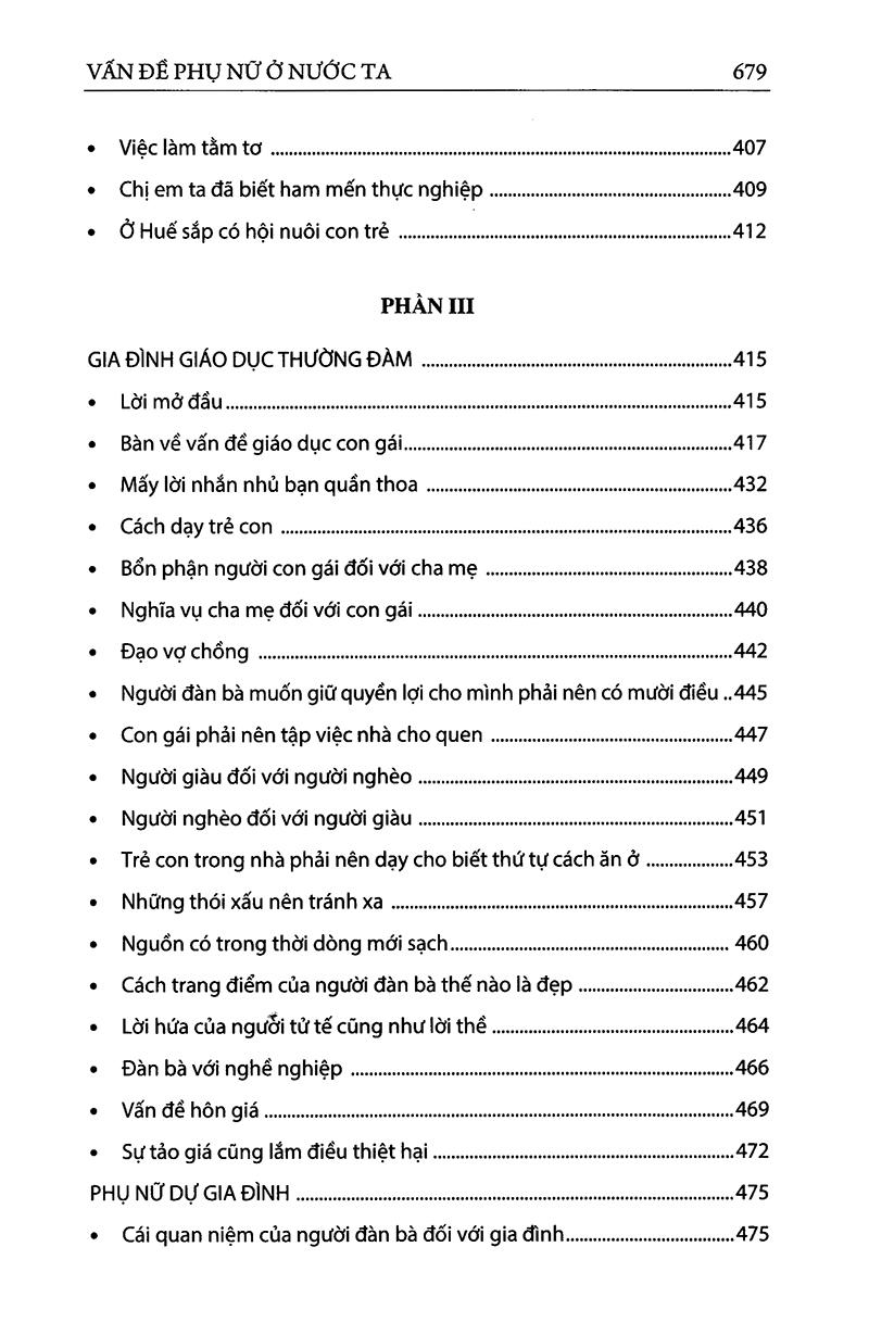 Sách Đạm Phương Nữ Sử - Vấn Đề Phụ Nữ Ở Nước Ta