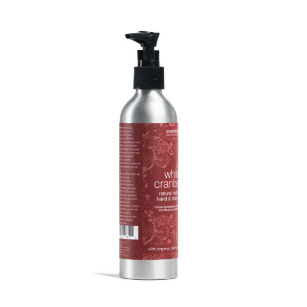 Sữa Dưỡng Thể Nam Việt Quất White Cranberry Natural Hydrating Hand &amp; Body Lotion Scentuals (250ml)