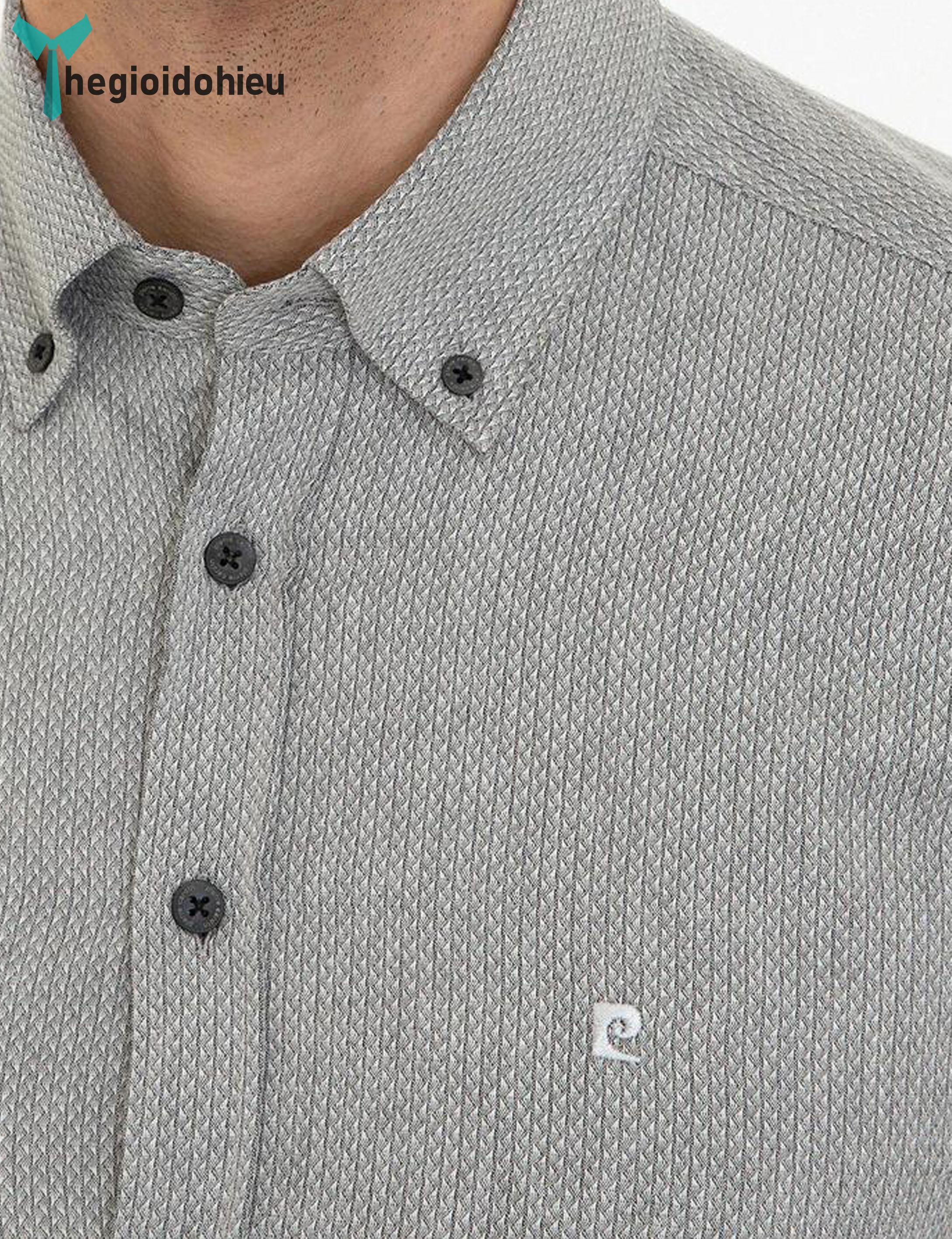 Áo sơ mi nam dài tay Pierre Cadin PCLShirt131 (Xám trơn) - Hàng nhập khẩu - Không túi - Xám trơn