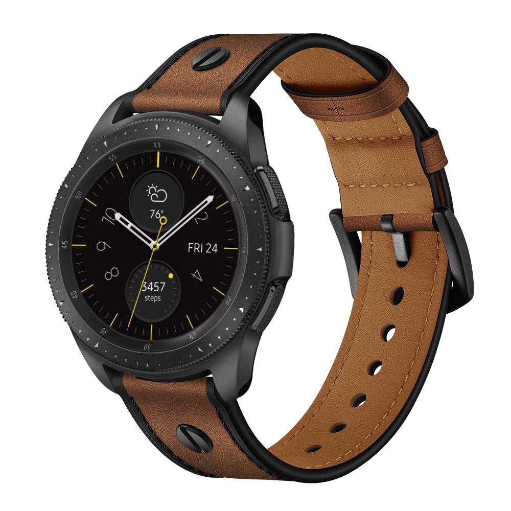 Dây Da Bò Nailed cho Galaxy Watch 4 / Watch 4 Classic / Galaxy Watch 3 / Galaxy Active 2 / Gear S3 / Garmin Vivo Venu / Huawei GT