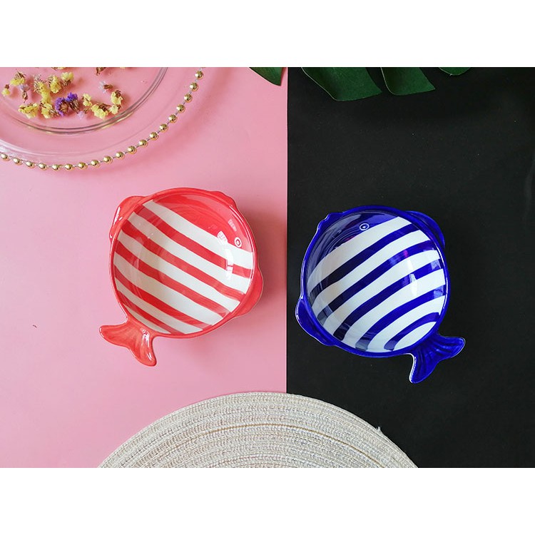 Bát sứ ăn dặm hình cá cầu vồng 15cm