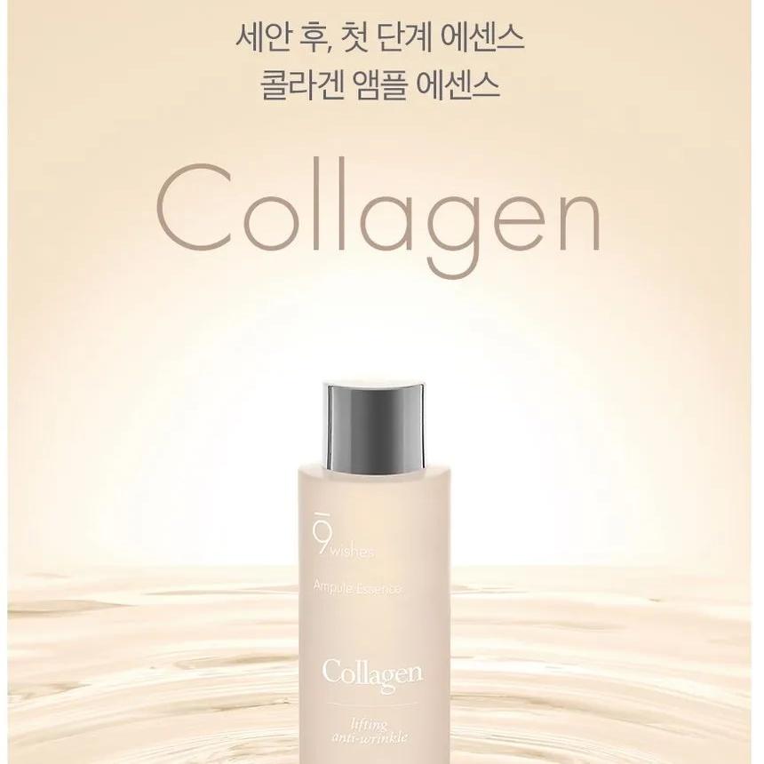 Tinh chất giảm nếp nhăn 9 Wishes Collagen Ampule Essence Hàn Quốc 150ml
