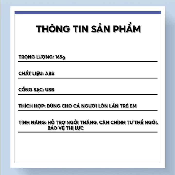 Đai Đeo Chống Gù Có Chức Năng Rung Báo Động Và Màn Hình Hiển Thị Số Lần Gù Lưng JS-028