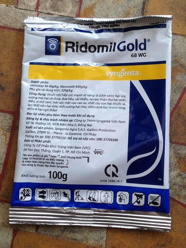 Chế phẩm trừ bệnh Ridomil Gold 68WG 100gr