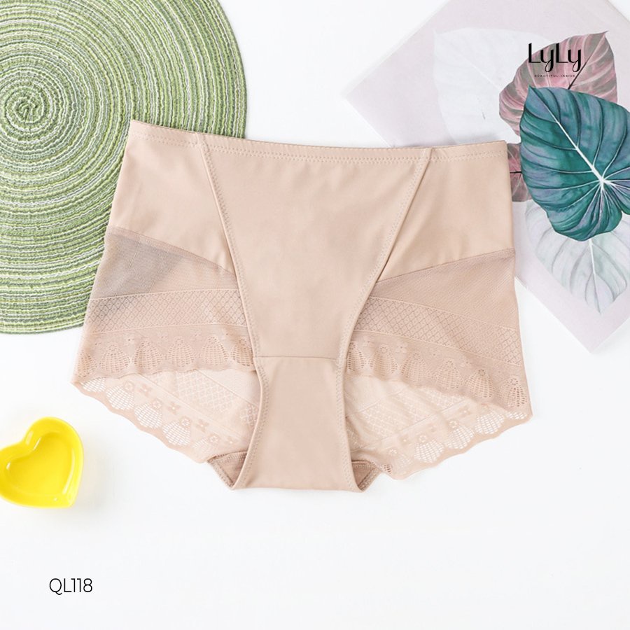 Quần lót nữ cạp cao có gen bụng thoáng khí Lylylorem QL118
