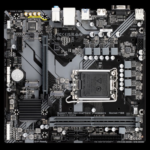 Mainboard Gigabyte B760M D DDR4 Socket LGA1700 - Hàng Chính Hãng