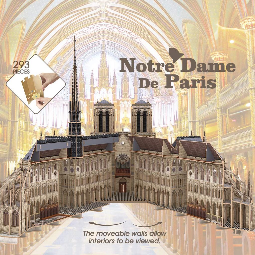 Mô hình giấy 3D - Notre Dame de Paris (MC260h) cực đại