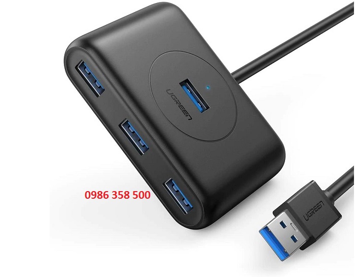 Hub USB 2.0/ 3.0 4 cổng tốc độ 5Gbps UGREEN hàng chính hãng