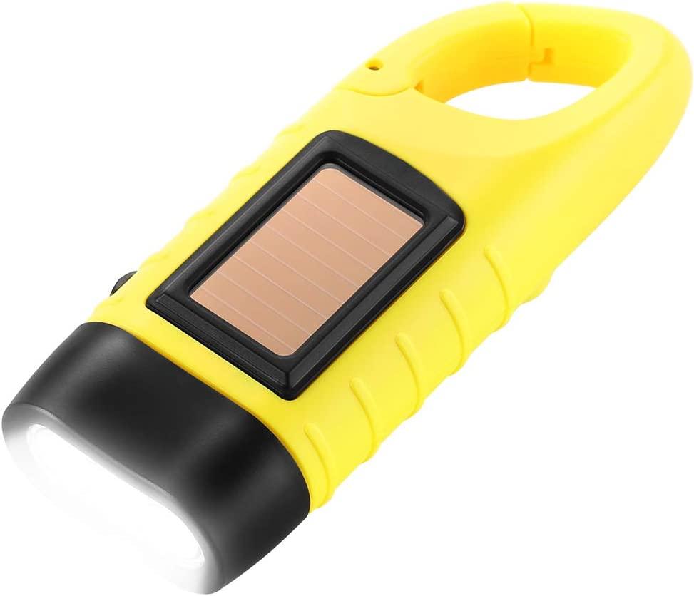 Đèn pin cầm tay LED sinh tồn có thể sạc lại bằng năng lượng mặt trời cho thể thao ngoài trời