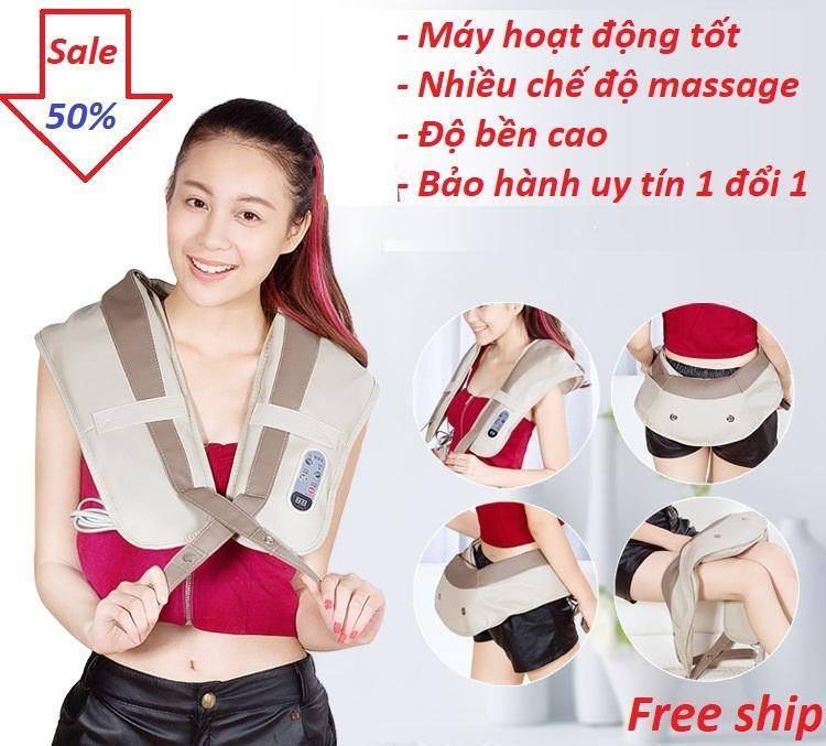 ĐAI MASSAGE ĐẤM LƯNG VAI CỔ GÁY TOÀN THÂN NECK W-808 GIẢM ĐAU NHỨC MỎI.THOẢI MÁI KHI SỬ DỤNG