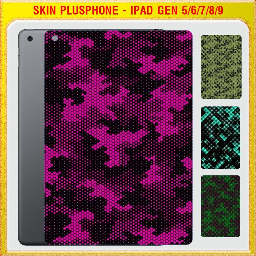 Dán Skin cho mặt sau iPad Gen 5, Gen 6 9.7 inch, Gen 7, Gen 8, Gen 9 10.2 inch màu matrix camo