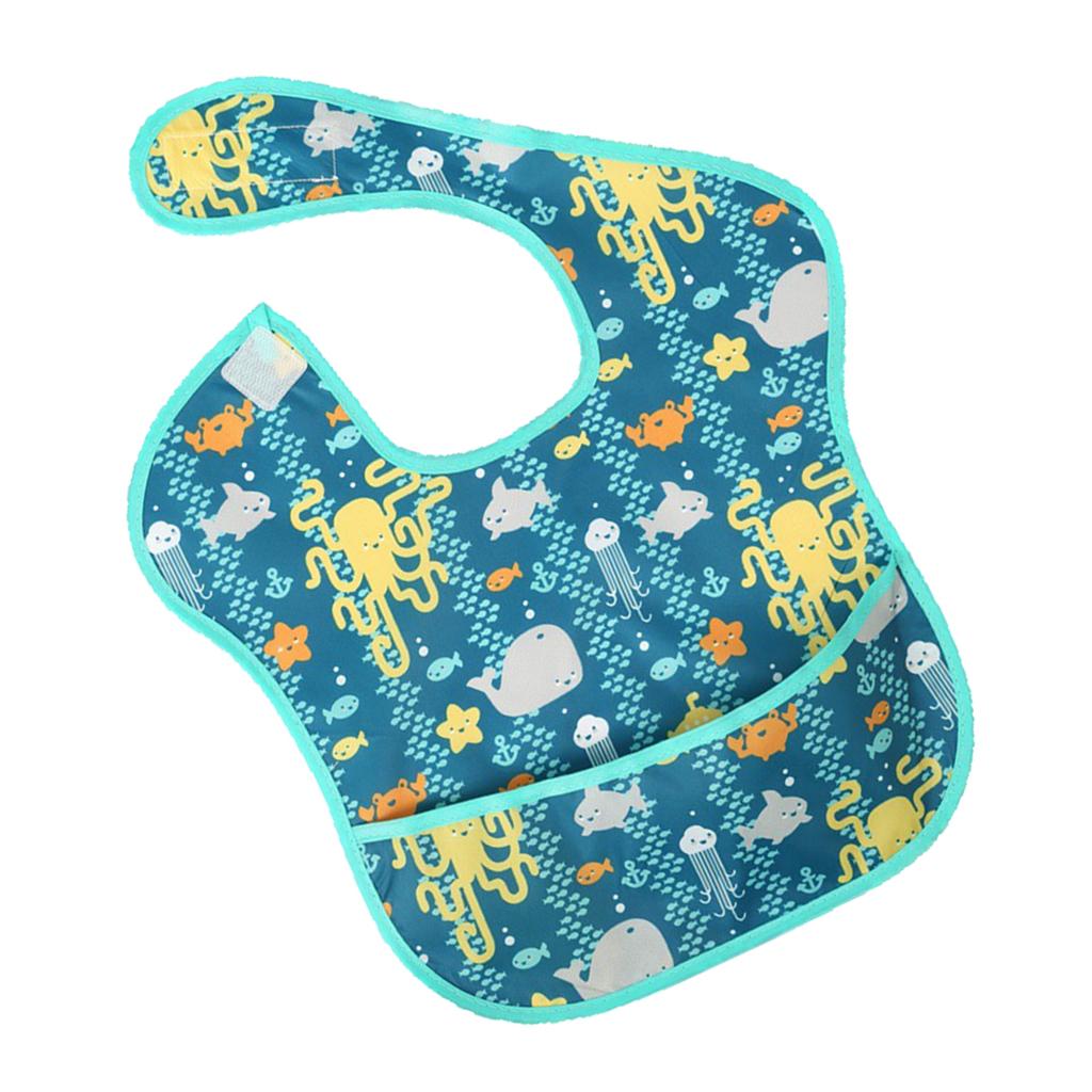 Drooling Teething Waterproof Feeding Bib for Baby Toddlers