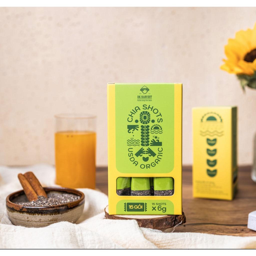 COMBO SIÊU TIẾT KIỆM - 2 Hộp chia shot Organic DK Harvest nhập khẩu 15x6g