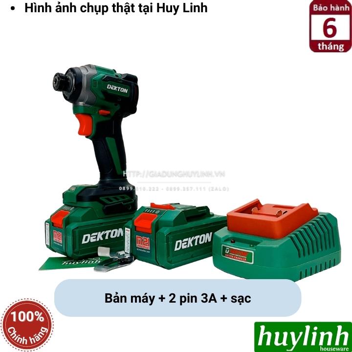 Máy bắn siết vặn vít dùng pin Dekton M21-CV230NCP - Lực siết 230N.m - Motor không chổi than