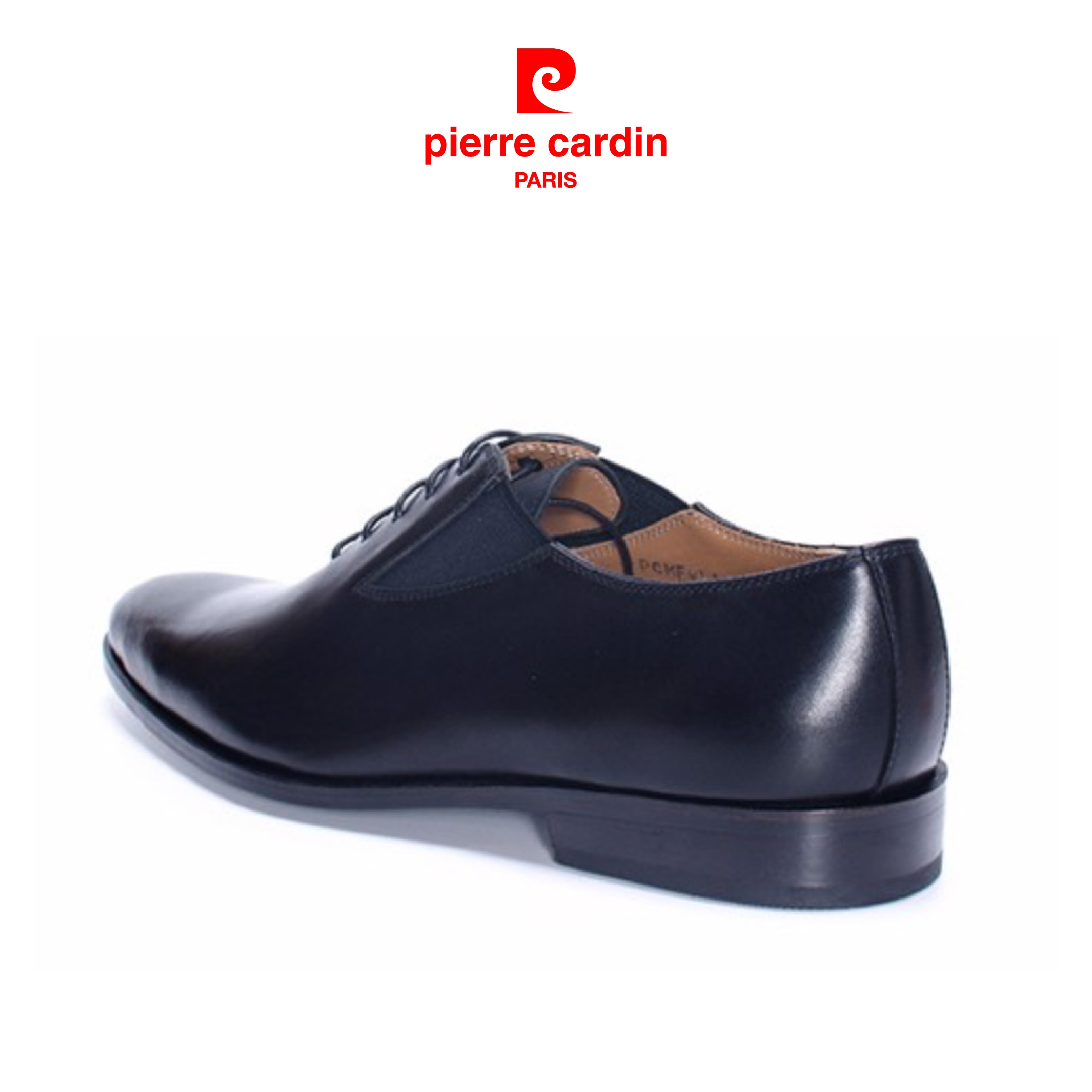 Giày Tây Da Nam Pierre Cardin Black Wholecut Oxford - PCMFWLA023