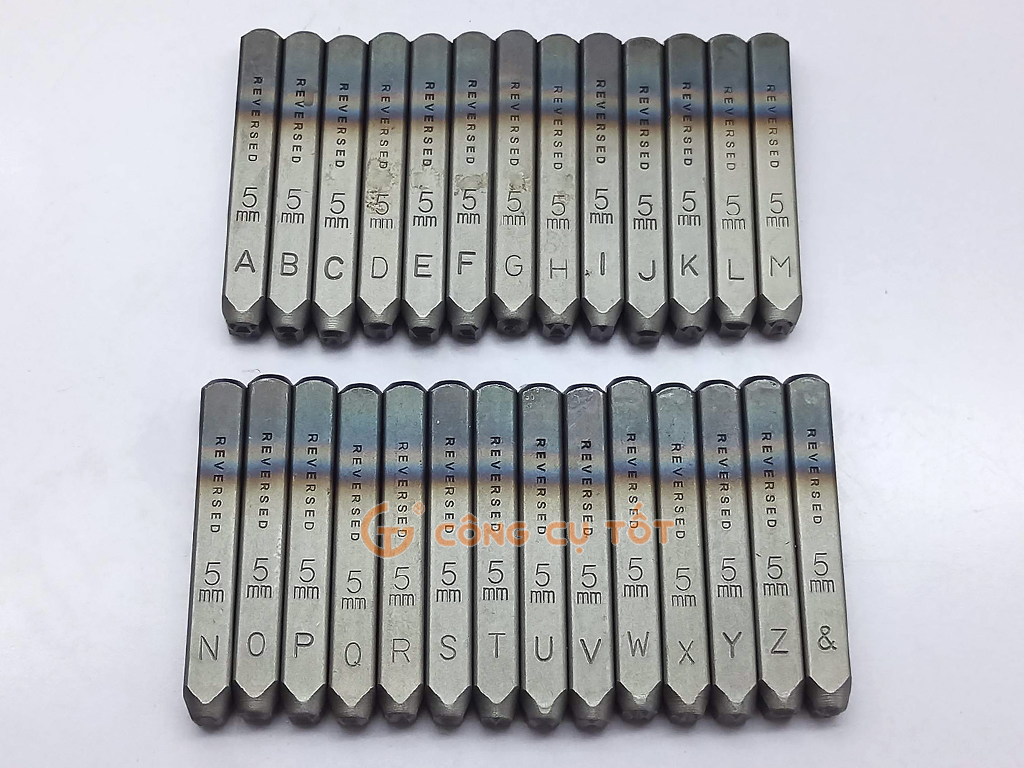 Bộ đóng chữ ngược TOP 5mm