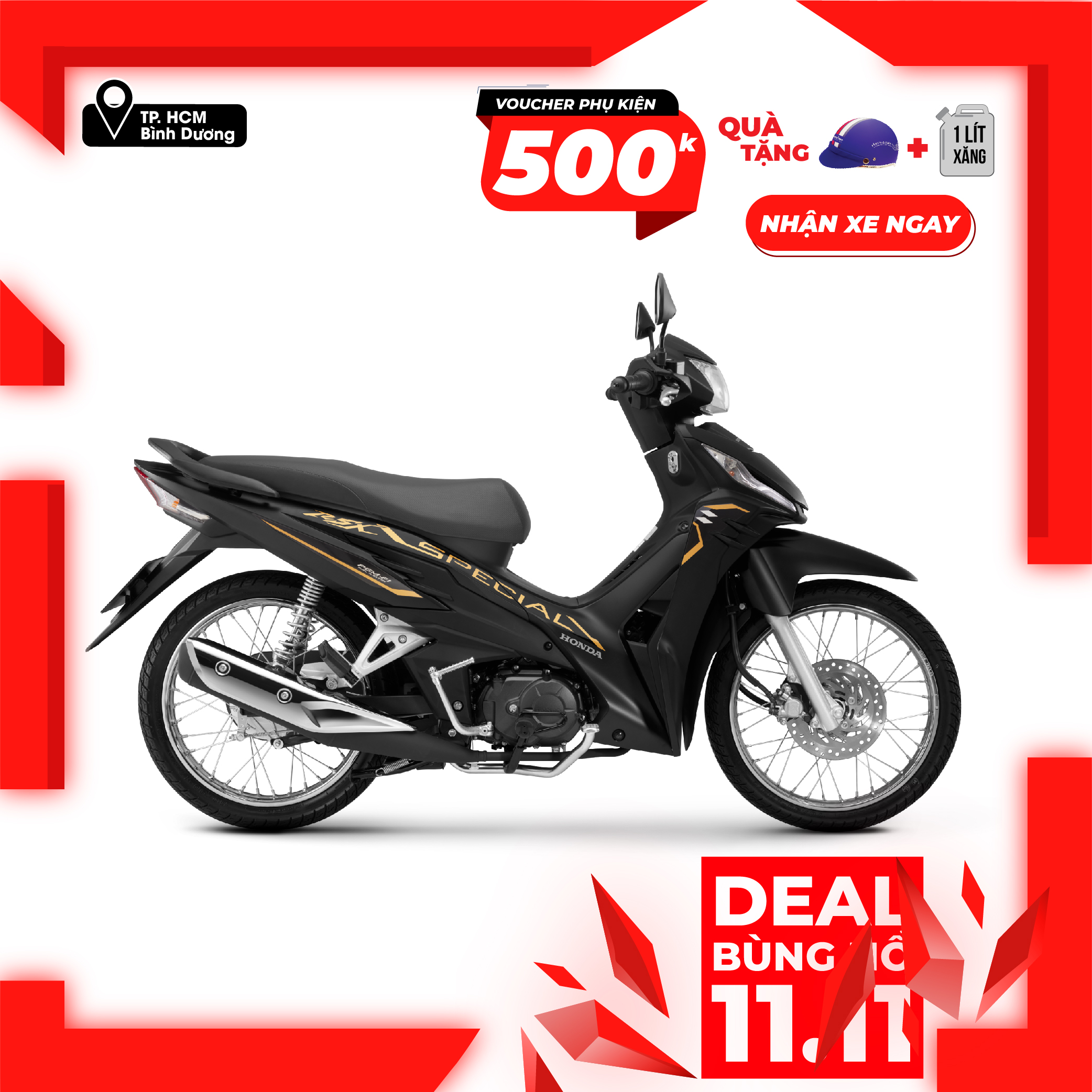 Xe máy Honda Wave RSX 2023 - Vành Nan Hoa Phanh Đĩa