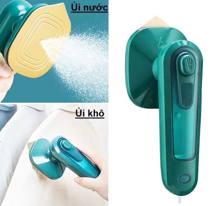 BÀN ỦI HƠI NƯỚC MINI NGỌC BÍCH MÀU XANH - JL