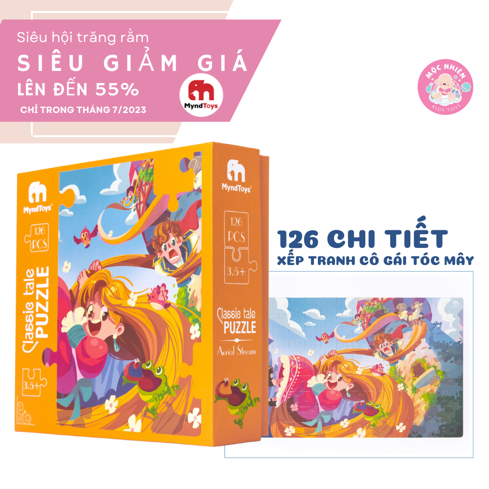 Đồ Chơi Xếp Hình Myndtoys Classic Tale Puzzle – Aerial Stream (Công Chúa Tóc Mây) Dành Cho Bé Gái