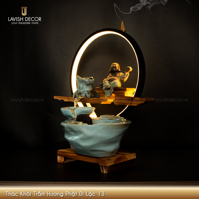 Thác Khói Trầm Hương Phật Di Lặc 13