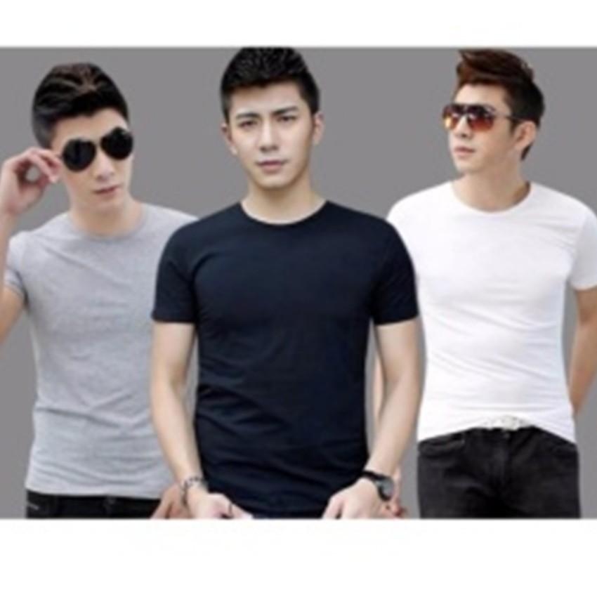 Áo Thun Body Ngắn Tay Nam Cổ Ngẫu Nhiên 206377