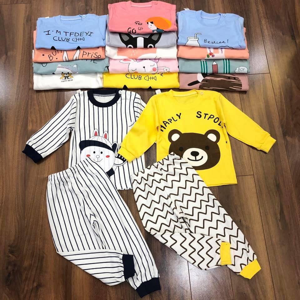 Bộ cotton Quảng Châu cho bé trai bé gái