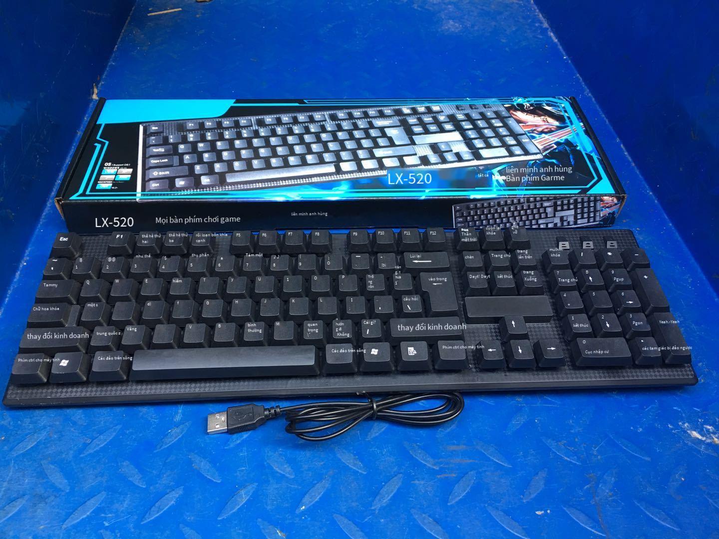 Phong cách mới nhất LX5-20 Tiếng Ả Rập Pháp Nga Tây Ban Nha có thể in LOGO máy tính để bàn máy tính xách tay bàn phím kinh doanh