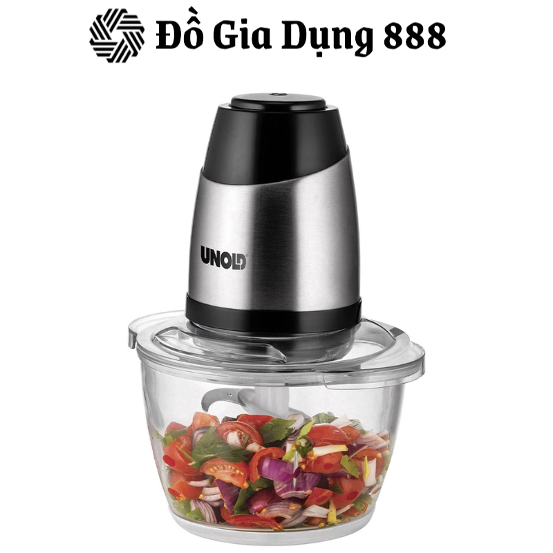 Máy Xay Thịt, Rau, Củ UNOLD 7851, Cối Thủy Tinh 1.2L, Công Suất 350W, Lưỡi Thép Kép, Nhập Đức, BH 12 Tháng