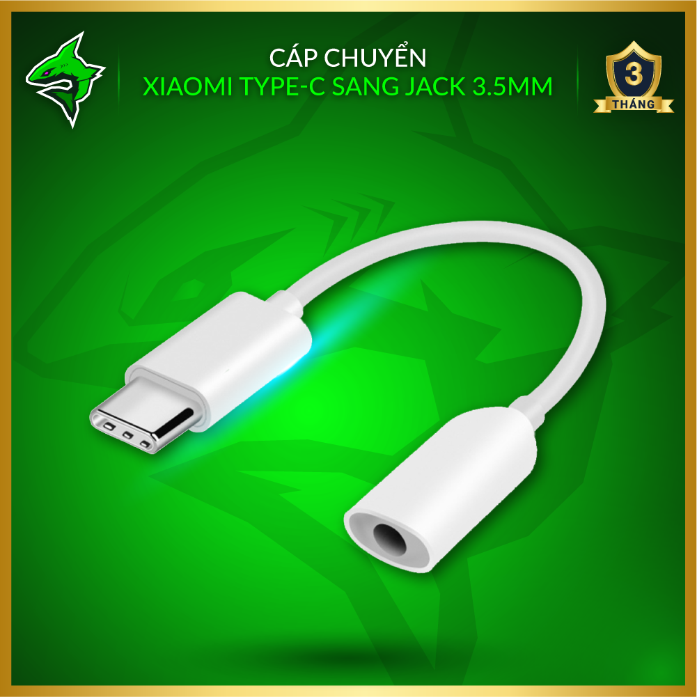 Cáp Chuyển Xiaomi Type C Sang Jack 3.5mm - Hàng Nhập Khẩu