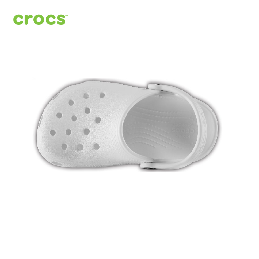 Giày lười trẻ em Crocs Classic Clog K White - 204536