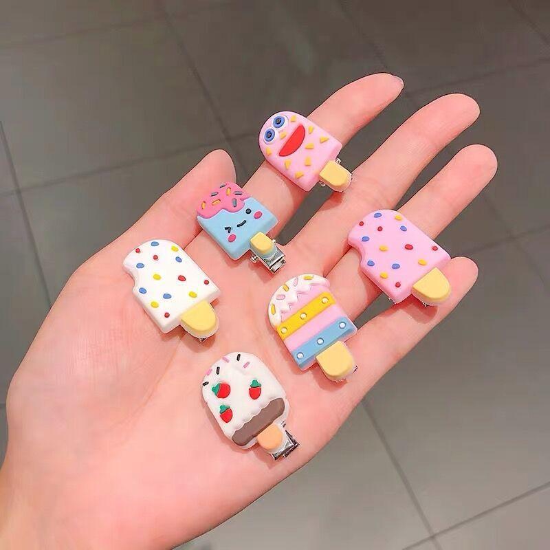 Set 5 Kẹp Tóc Hoạt Hình Dễ Thương Phong Cách Hàn Quốc Cho Bé và Mẹ