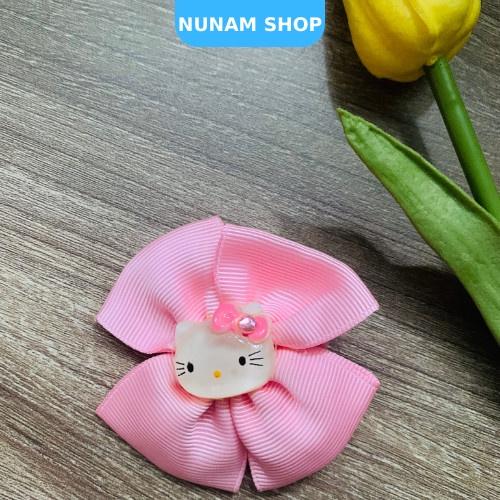 Cột / kẹp tóc nơ kitty màu hồng siêu cưng cho bé Nunam shop