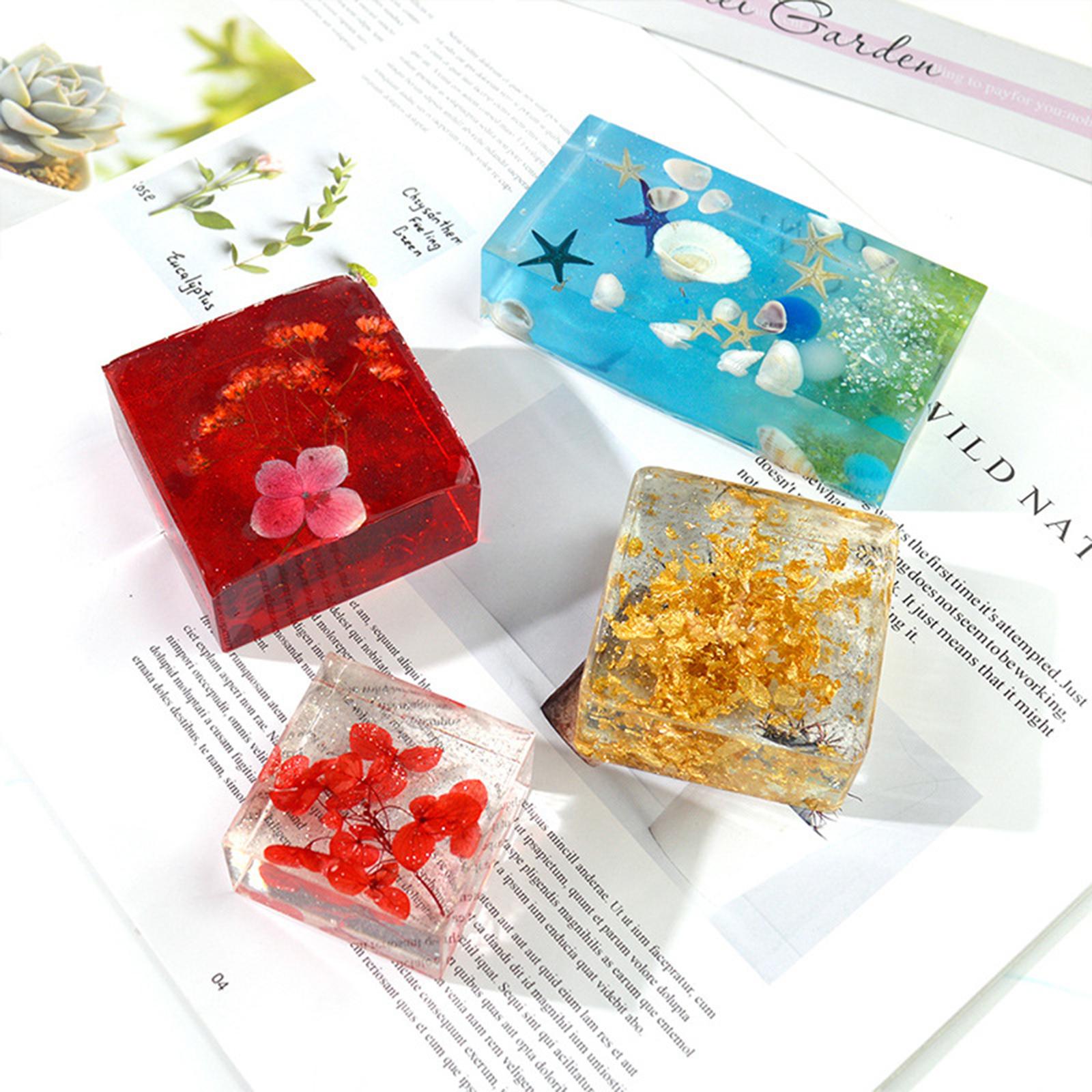 8 Pack Soap Silicone Molds Resin Casting Molds Handmade Craft Mould for Soap Making Candle Making, UV Resin, Epoxy Resin Jewelry Making