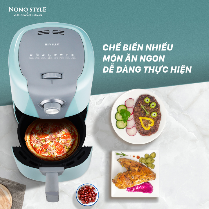 Nồi Chiên Không Dầu Mini BIYI AF-89 (1,5L) - Hàng Chính Hãng