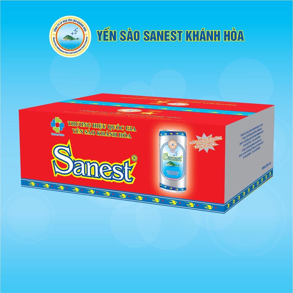 [Thùng 30 lon] Nước Yến sào Sanest Khánh Hòa đóng lon 190ml