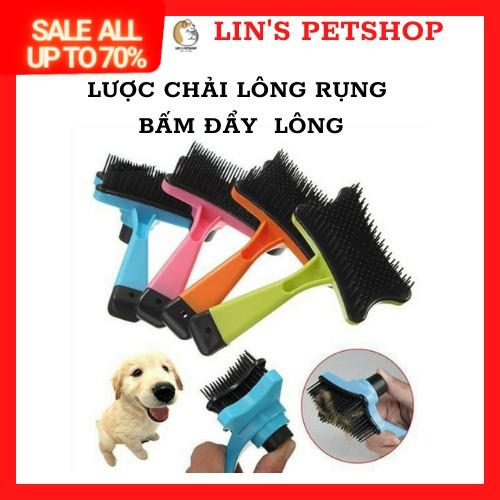 Lược Chải Lông Cho Chó Mèo Có Nút Bấm Lấy Lông