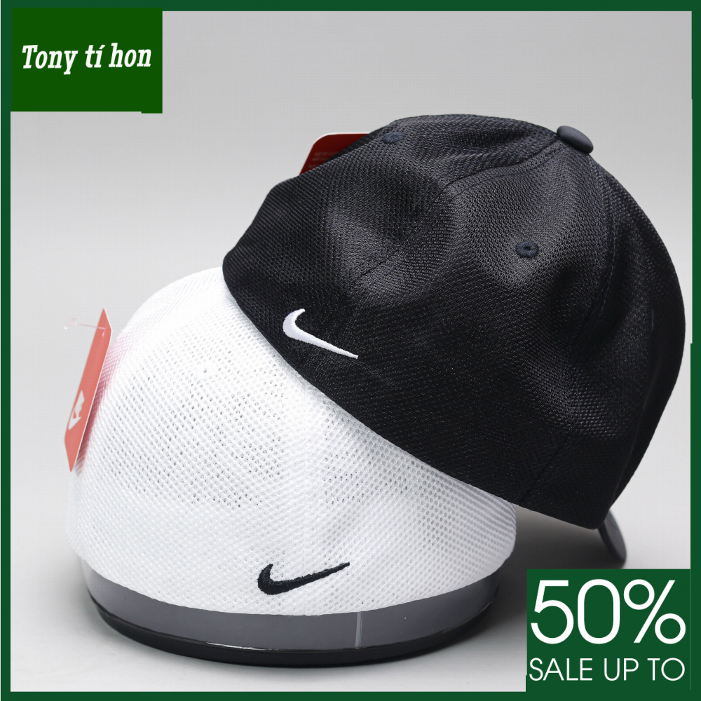 Tony tí hon - Mũ nón kết lưỡi trai bít đuôi logo sport wear thời trang nam nữ cao cấp - nhiều màu - màu trắng / màu đen