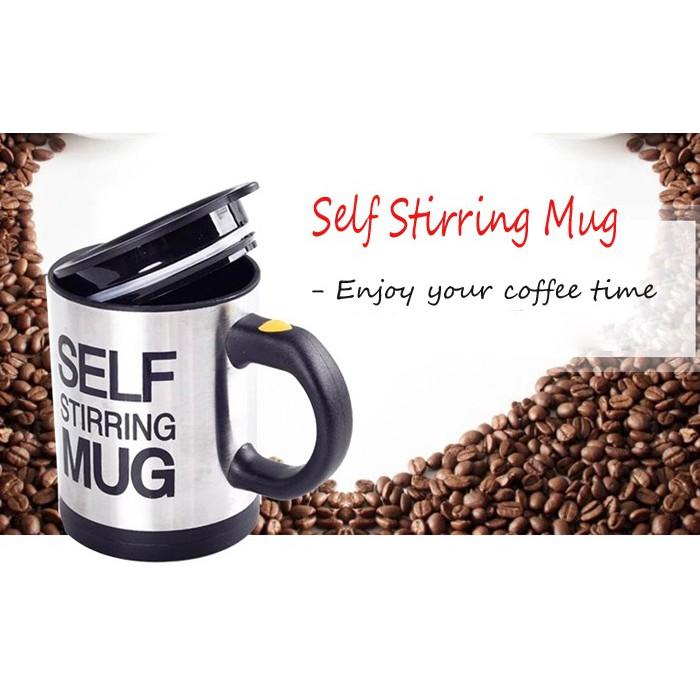 Ly Pha Cà Phê Tự Động Self Stirring Mug Không Cần Khuấy Cao Cấp