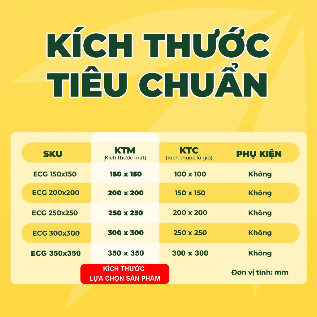 ASIA GREEN - Cửa Gió Sọt Trứng, Cửa Cấp/ Hồi, Sơn Tĩnh Điện Chống Ăn Mòn Hàng chính hãng (Bao gồm VAT)